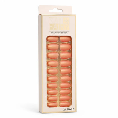 Press-On Nail Kit Reusable Jelly Gel Set of 24