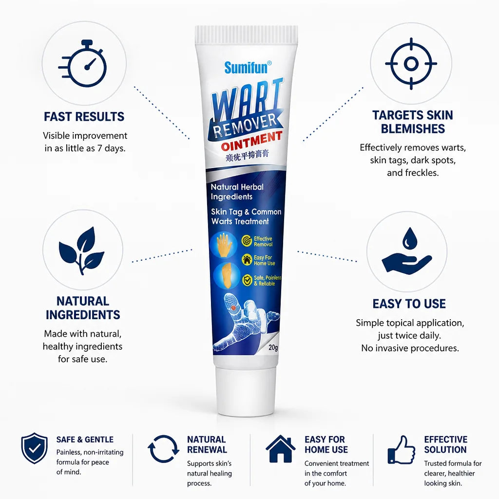 Skin Tag & Wart Remover Cream Fast-Acting Natural 20g