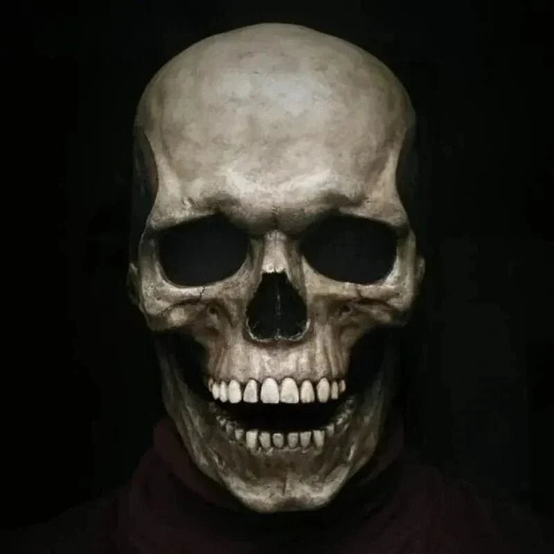 Skull Mask Movable Jaw Flexible Latex