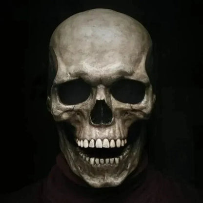 Skull Mask Movable Jaw Flexible Latex
