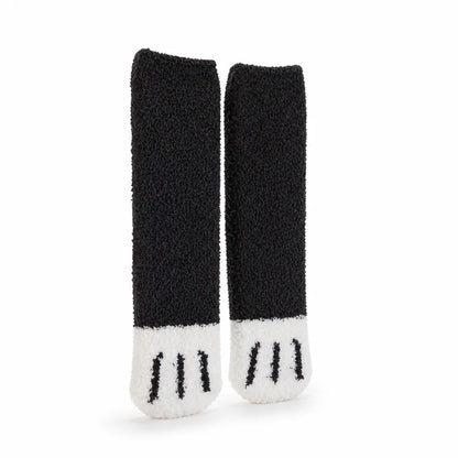 Socks Cat Paw Plush Silky-Soft One Size