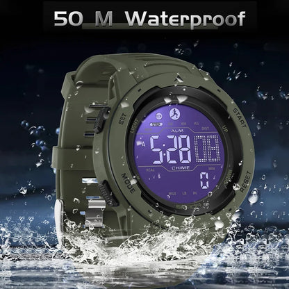 Sports Watch Built In Pedometer Waterproof 5 ATM