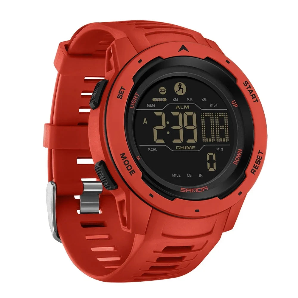Sports Watch Built In Pedometer Waterproof 5 ATM