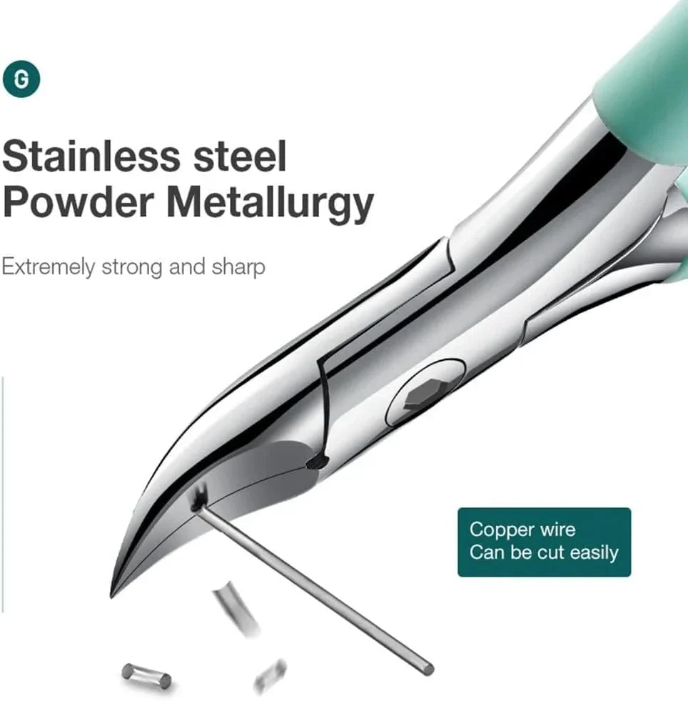 Toenail Clipper Curved Edge Stainless Steel Nail Catcher