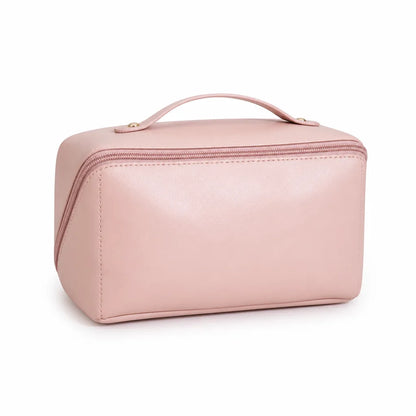 Travel Cosmetic Bag Large Capacity Waterproof PU Leather