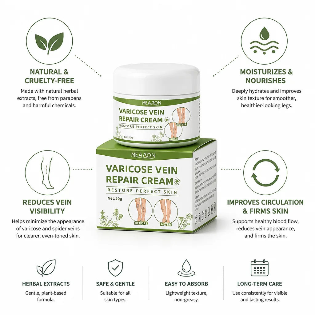 Varicose Vein Cream Herbal Extracts Skin Firming
