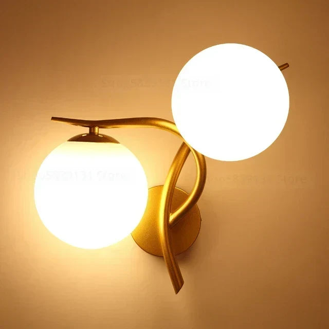 Wall Lamp Scandinavian Iron Integrated LED