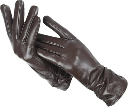 LuxLeather | Women's Leather Gloves with Soft Wool Lining | Stylish Warmth for Winter
