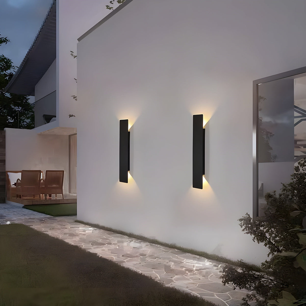 LuxeWall | Outdoor Wall Lights with Weatherproof Aluminum & LED Technology | Modern Design for Garden Ambiance