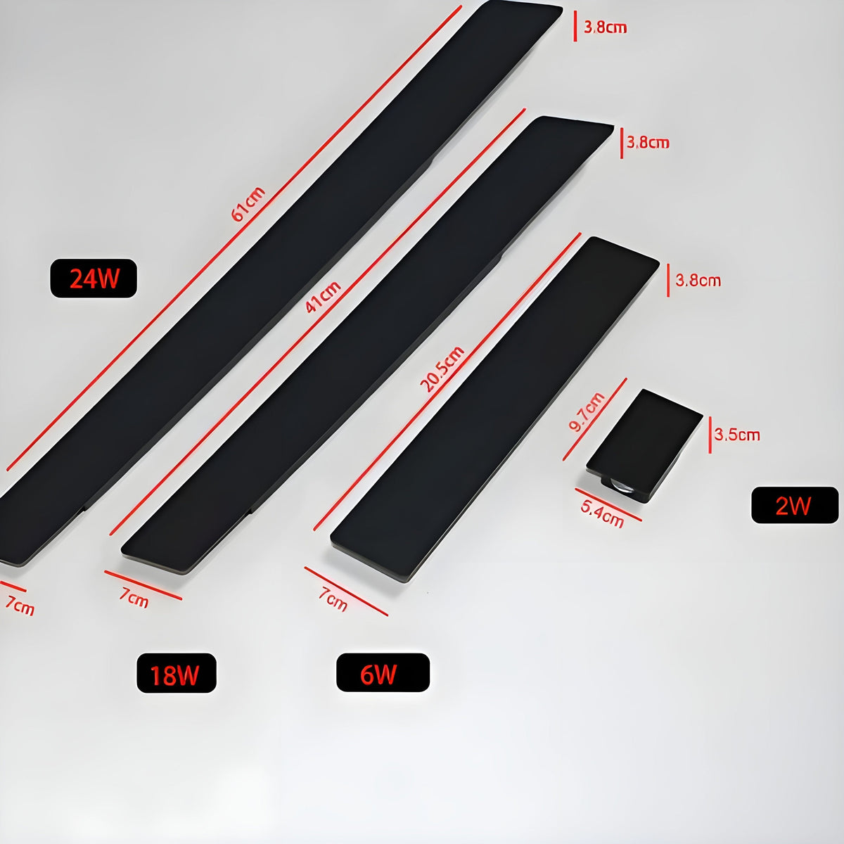LuxeWall | Outdoor Wall Lights with Weatherproof Aluminum & LED Technology | Modern Design for Garden Ambiance