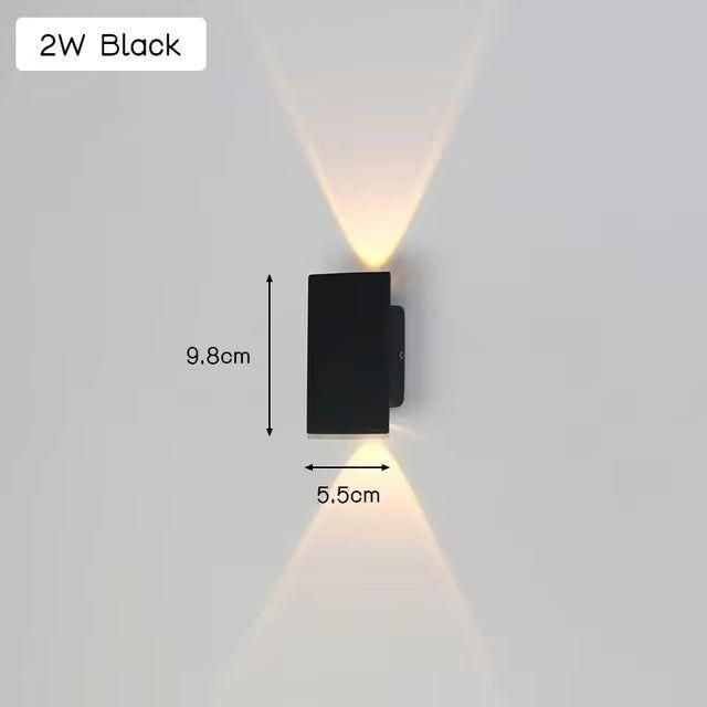 LuxeWall | Outdoor Wall Lights with Weatherproof Aluminum & LED Technology | Modern Design for Garden Ambiance