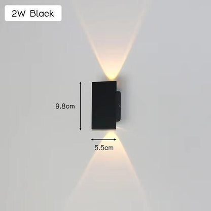 LuxeWall | Outdoor Wall Lights with Weatherproof Aluminum & LED Technology | Modern Design for Garden Ambiance