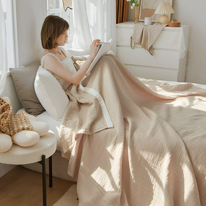 Luxurious Cooling Blanket | Multi-Layered Muslin Cotton for Breathable Summer Comfort