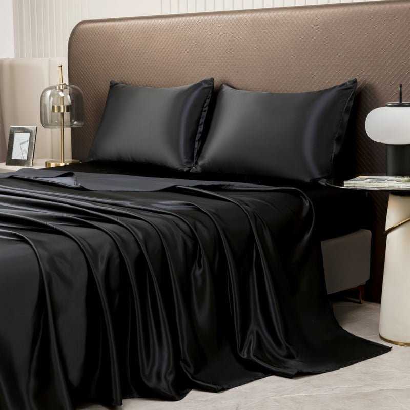 Ortekor Luxurious Satin Bed Sheet | Cooling Silky Fabric for Refreshing Sleep | Moisture-Wicking Design for Ultimate Comfort
