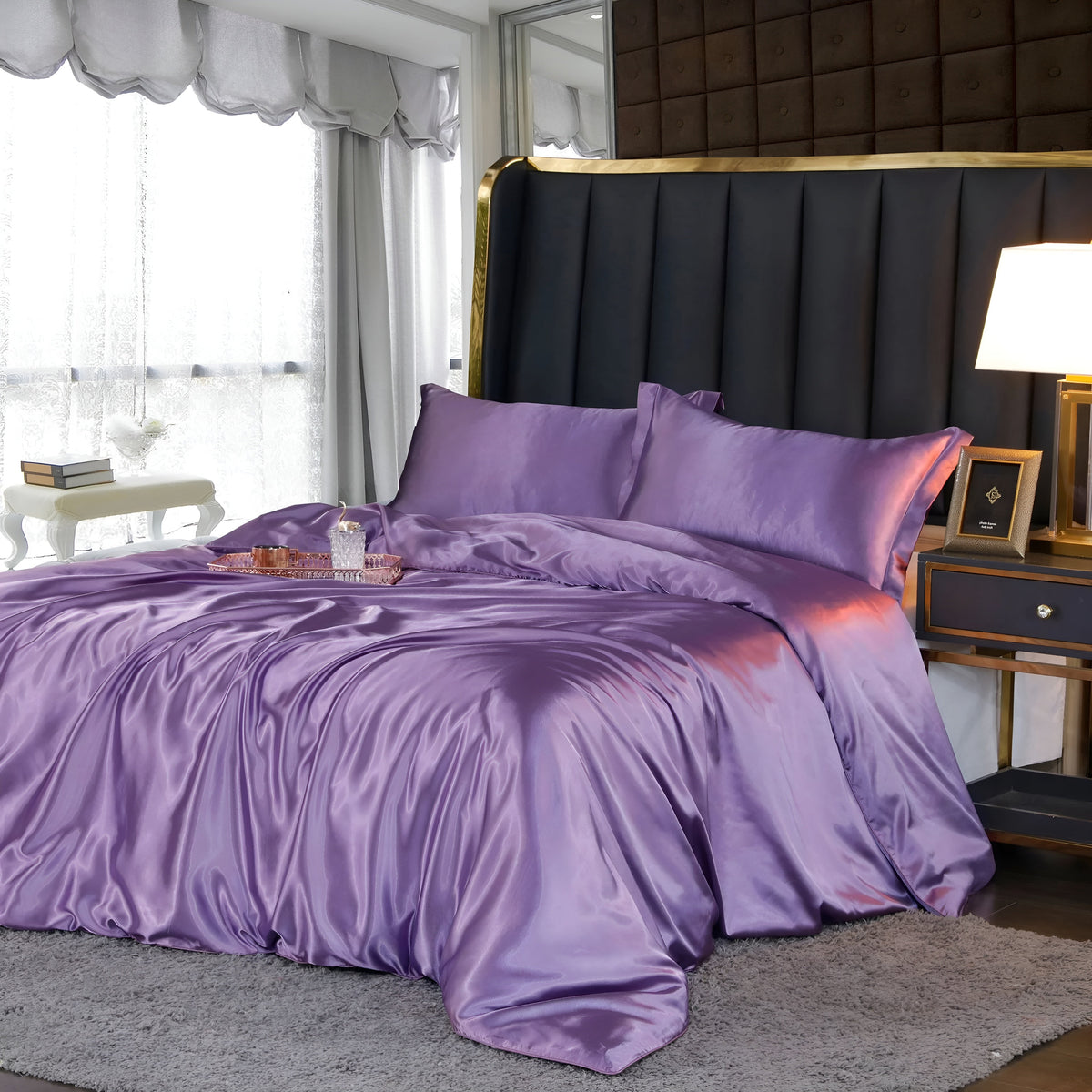 Luxurious Silk Duvet Cover with Cooling Comfort | Elegant Bedding for Refreshing Sleep