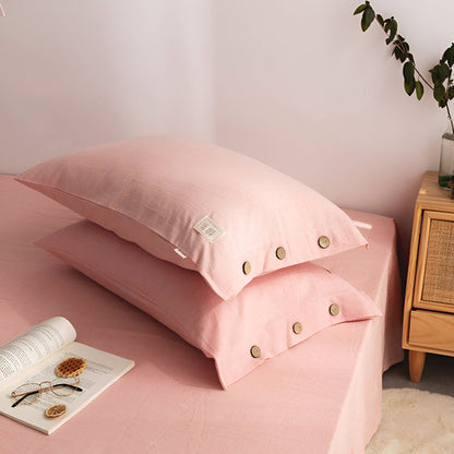 Luxury Breathable Bedding Set with 2 Pillowcases – Soft Cotton Scandinavian Design