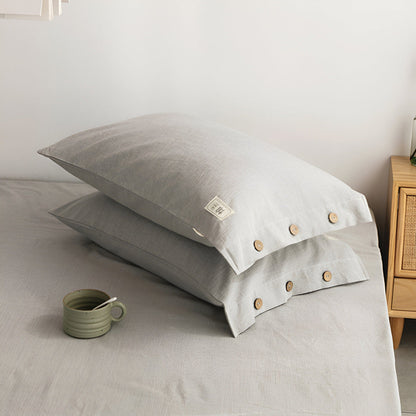 Luxury Breathable Bedding Set with 2 Pillowcases – Soft Cotton Scandinavian Design