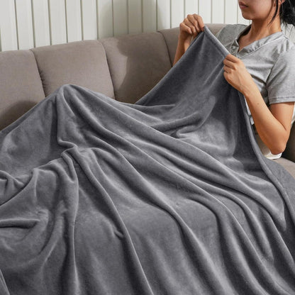 Luxury Reversible Fleece Blanket with Soft Texture | All-Season Comfort