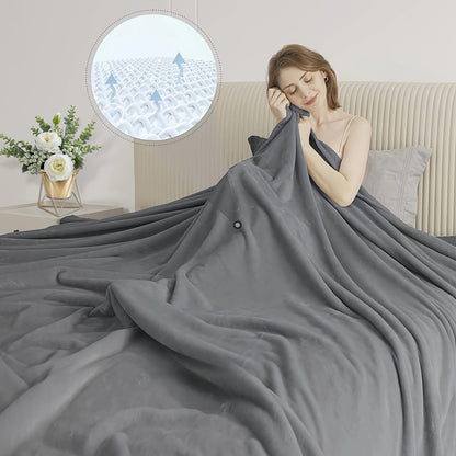 Luxury Reversible Fleece Blanket with Soft Texture | All-Season Comfort