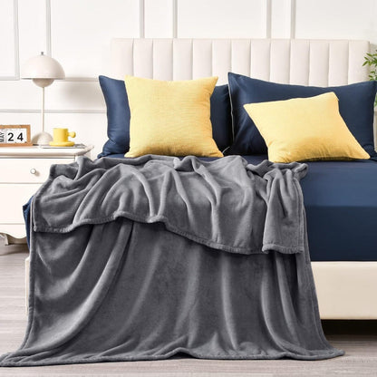 Luxury Reversible Fleece Blanket with Soft Texture | All-Season Comfort