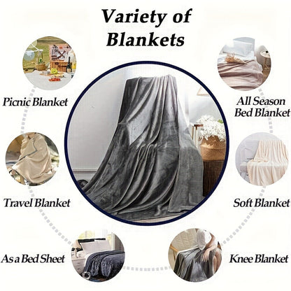 Luxury Reversible Fleece Blanket with Soft Texture | All-Season Comfort