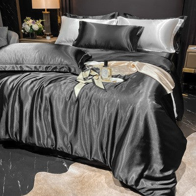 Luxury Silk Satin Bedding Set | 4-Piece Duvet Covers for Ultimate Comfort