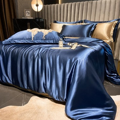 Luxury Silk Satin Bedding Set | 4-Piece Duvet Covers for Ultimate Comfort