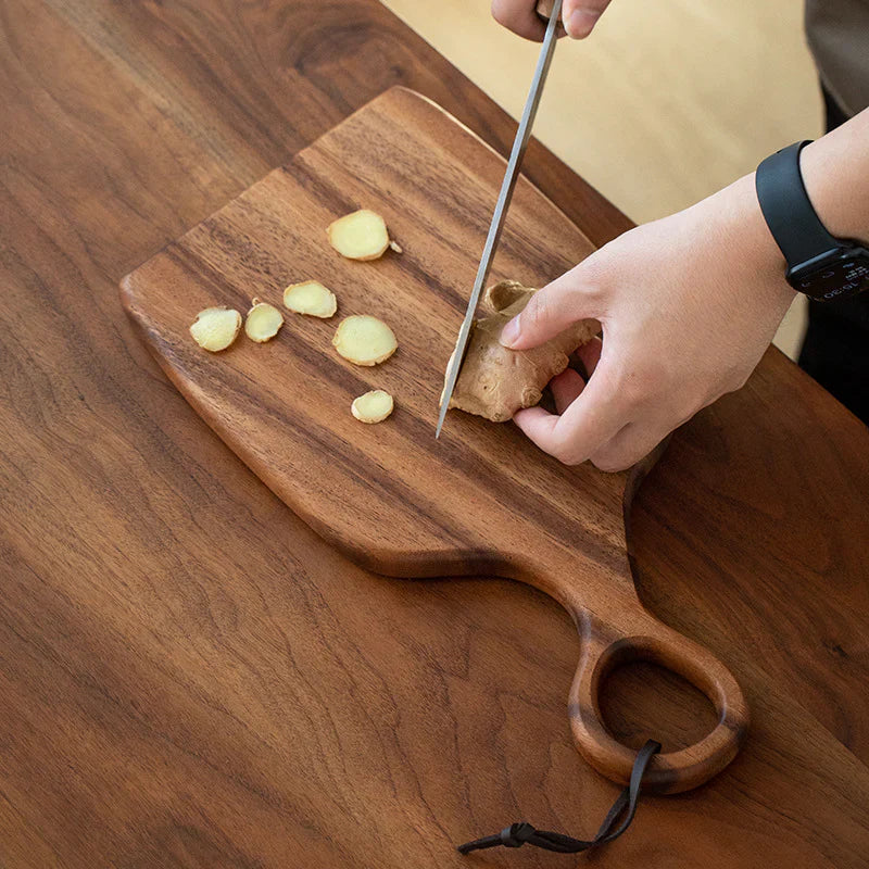Luxury Walnut Cutting Board – Double-Sided, Best Cutting Board for Slicing and Serving, Knife-Friendly Wood Cutting Board Set of 2 Pieces