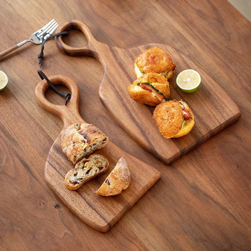 Luxury Walnut Cutting Board – Double-Sided, Best Cutting Board for Slicing and Serving, Knife-Friendly Wood Cutting Board Set of 2 Pieces