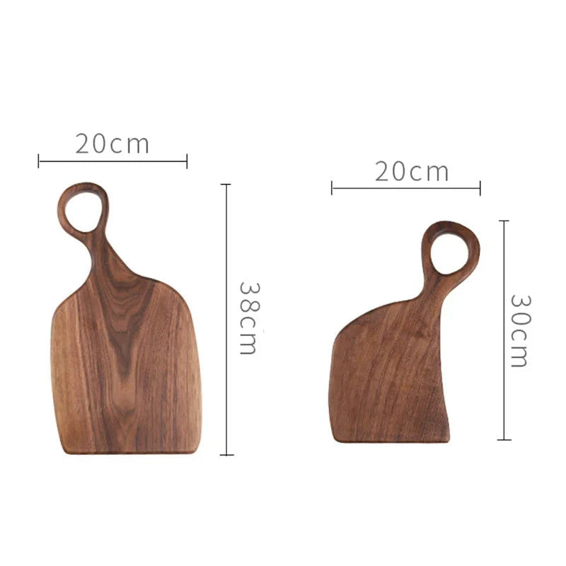 Luxury Walnut Cutting Board – Double-Sided, Best Cutting Board for Slicing and Serving, Knife-Friendly Wood Cutting Board Set of 2 Pieces