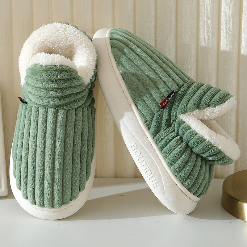 Cushioned Indoor House Slippers with Anti-Slip Sole – Breathable Cotton Lining for All-Day Comfort – Unisex Winter Footwear for Men & Women