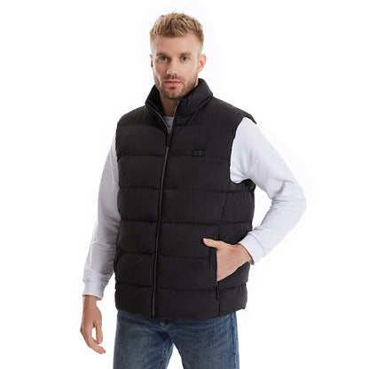 Heated Vest with 15 Heating Zones & 6 Temperature Settings for Men & Women – Rechargeable Battery-Powered Warming Jacket for Outdoor Work