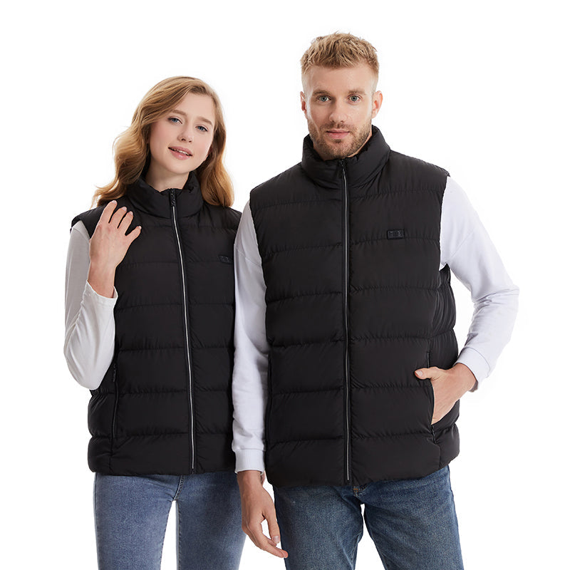 Heated Vest with 15 Heating Zones & 6 Temperature Settings for Men & Women – Rechargeable Battery-Powered Warming Jacket for Outdoor Work