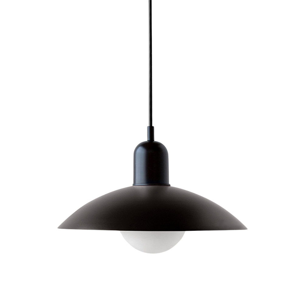 Iron Dome Pendant Light 12.6 in Adjustable Cable Warm LED Kitchen Island Dining Room Overhead Fixture Modern Two-Tone Hanging Lamp for Conte