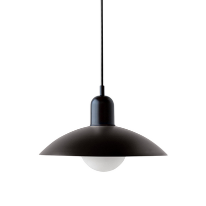 Iron Dome Pendant Light 12.6 in Adjustable Cable Warm LED Kitchen Island Dining Room Overhead Fixture Modern Two-Tone Hanging Lamp for Conte
