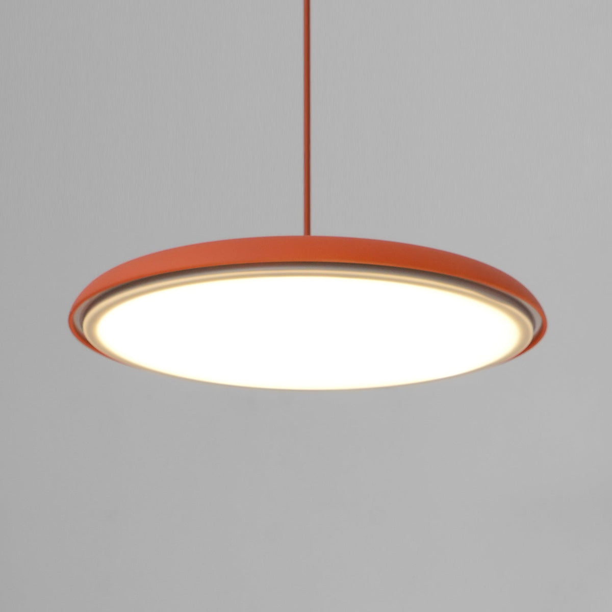 Modern Metal Dome Pendant Light with Adjustable Cord – Soft Pastel Finish for Kitchen & Living Room