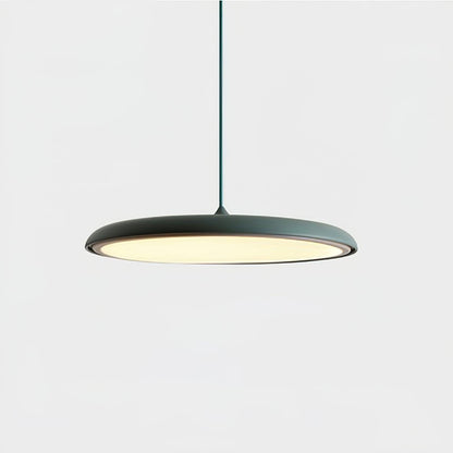 LED Hanging Fixture Acrylic Disc 16 Inch 24W for Kitchen Island Dining Room Table Adjustable Cord Modern Overhead Lighting Warm Glow 3000K