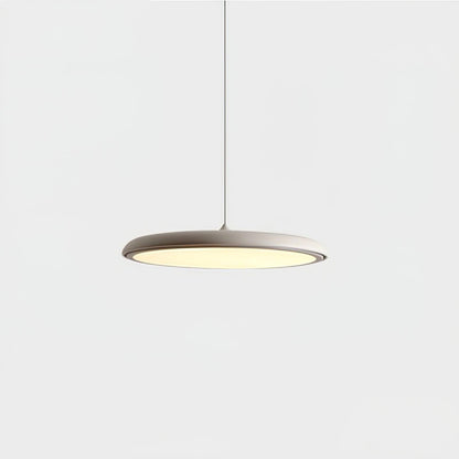 LED Hanging Fixture Acrylic Disc 16 Inch 24W for Kitchen Island Dining Room Table Adjustable Cord Modern Overhead Lighting Warm Glow 3000K