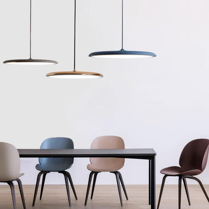 Modern Metal Dome Pendant Light with Adjustable Cord – Soft Pastel Finish for Kitchen & Living Room