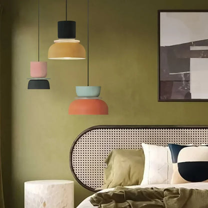 Dual-Layer Overhead Fixture 11.4 in Aluminum Acrylic Nordic Style Kitchen Dining Living Bedroom Suspended Drop Light for Small Spaces Contem
