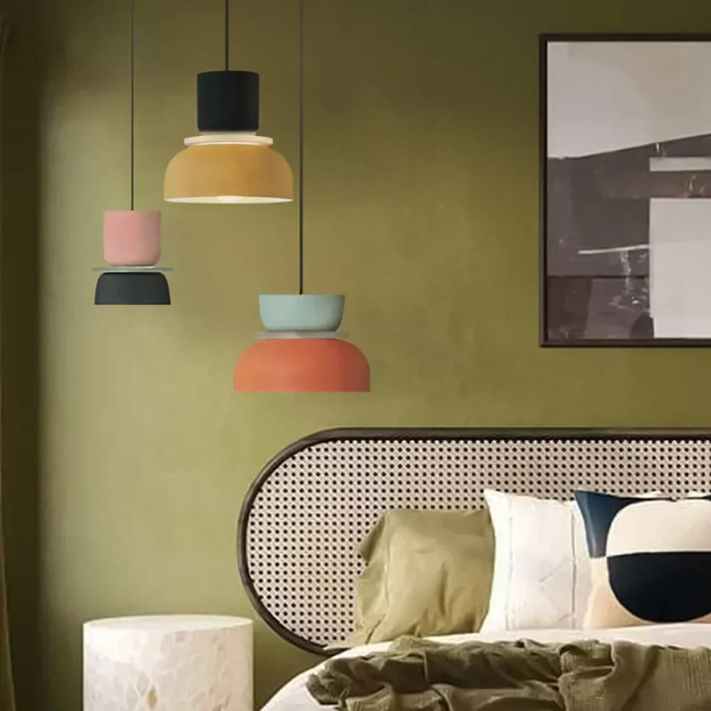 Acrylic Overhead Light Fixture 11 in Bowl Shade for Kitchen Table Workspace Kids Room Modern Nordic Hanging Lamp E27 Socket