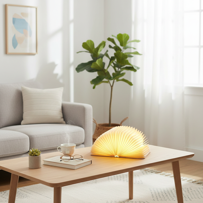Bedside Reading Lamp with USB Charging Natural Wood Frame Touch Sensor Warm LED Light for Nightstand Bedroom Study Desk Portable Cordless Re