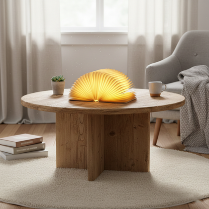 Bedside Reading Lamp with USB Charging Natural Wood Frame Touch Sensor Warm LED Light for Nightstand Bedroom Study Desk Portable Cordless Re