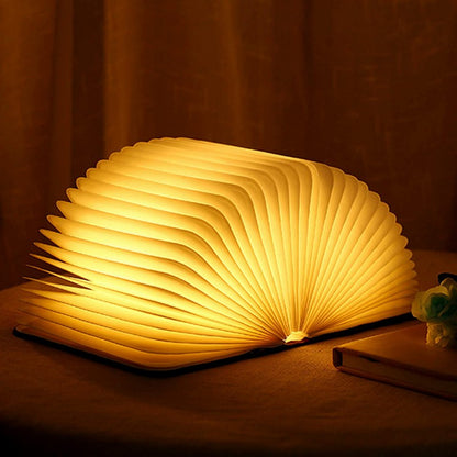 Bedside Reading Lamp with USB Charging Natural Wood Frame Touch Sensor Warm LED Light for Nightstand Bedroom Study Desk Portable Cordless Re