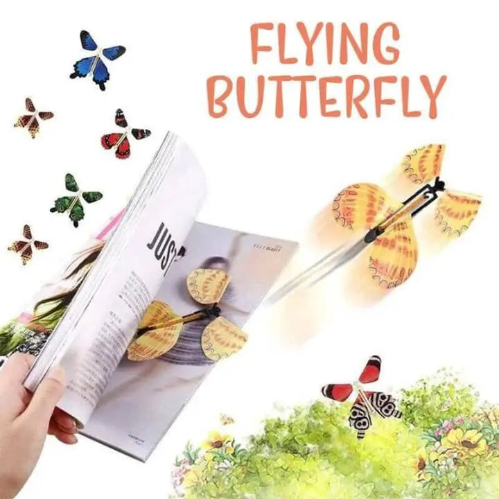 Wind-Up Paper Butterflies for Cards and Gift Boxes – 15-Pack Reusable Surprise Inserts for Birthdays, Parties, Celebrations