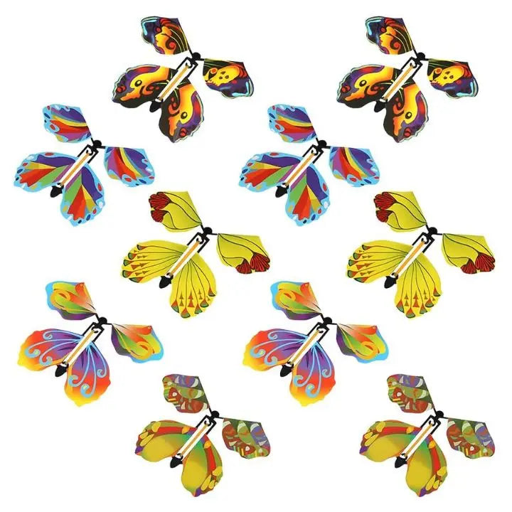 Wind-Up Paper Butterflies for Cards and Gift Boxes – 15-Pack Reusable Surprise Inserts for Birthdays, Parties, Celebrations