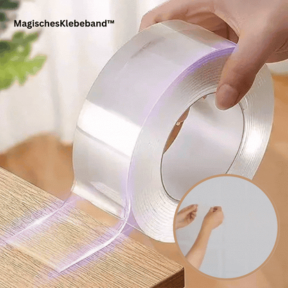 Clear Double-Sided Mounting Tape – Heavy Duty Adhesive Strips for Walls, Glass & More – Removable & Reusable – 1.2 in × 118 in Roll