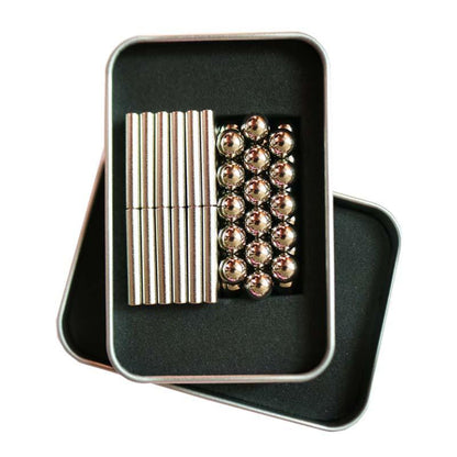 Magnetic Building Tiles | Creative Construction Set with 48 Rods & 35 Balls | Versatile Stress Relief for All Ages