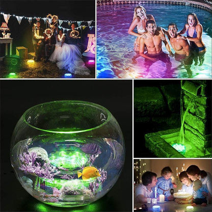Submersible Color-Changing Pool LED Light with Wireless Remote | 12 Vibrant Hues for Hot Tub Spa Pond Fountain | Floating Waterproof