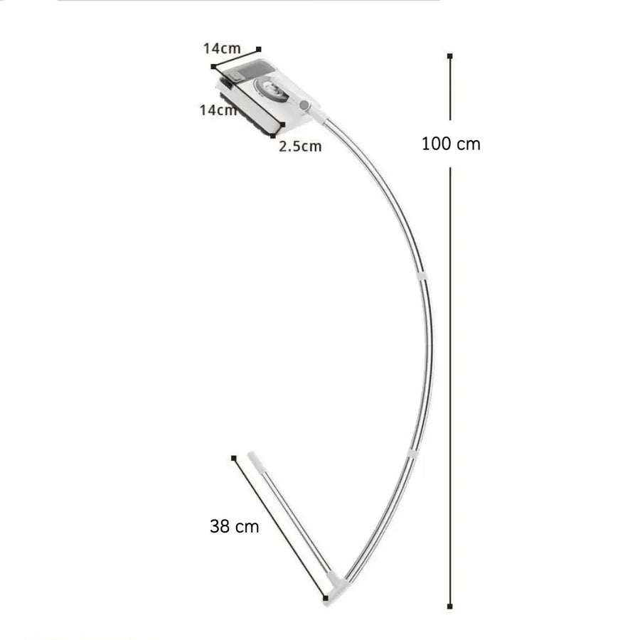 Magnetic Window Cleaner | Dual-Sided Tool with Extendable Handle | Effortless Indoor Cleaning for Streak-Free Windows